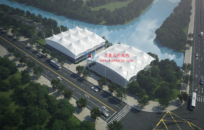 温州惠民路西侧绿地球场PTFE膜结构